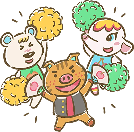 Стікер Animal Crossing 15th Anniversary Sticker  👯‍♀️