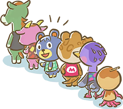 Telegram Sticker «Animal Crossing 15th Anniversary Sticker» ⏰