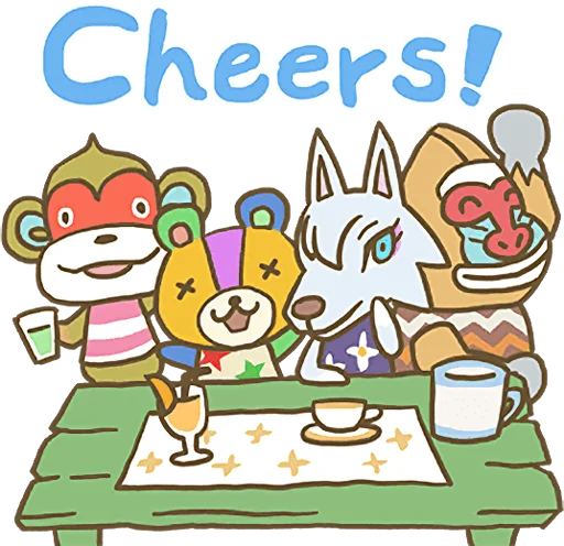 Стікер Animal Crossing 15th Anniversary Sticker  🍻