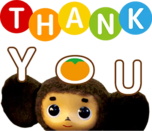 Cheburashka Movie Puppet Stickers emoji 👍