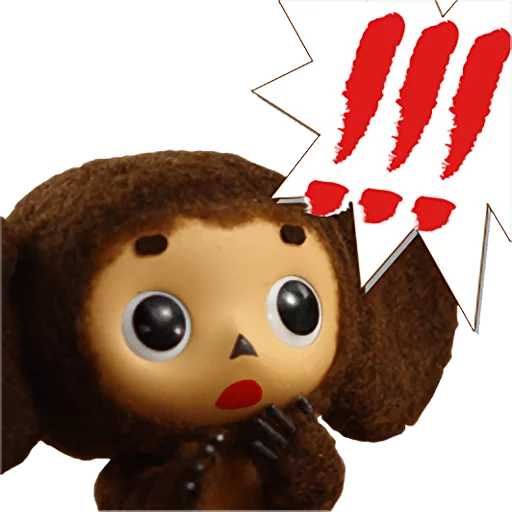 Cheburashka Movie Puppet Stickers emoji 😱