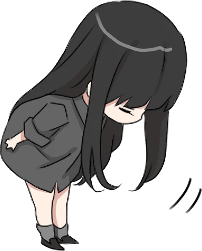 Girl with black hair long TL-EDIT emoji 🙇‍♀️