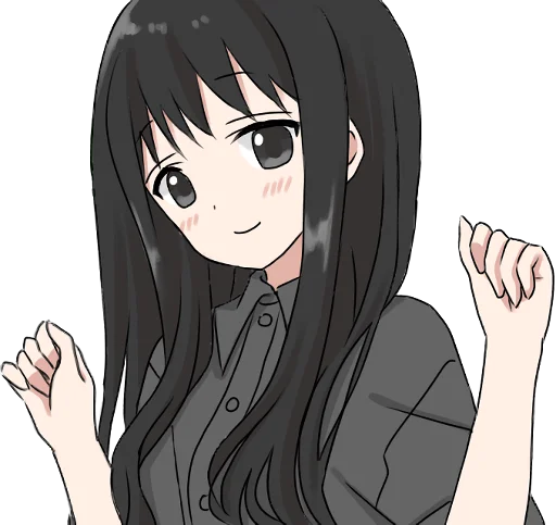 Girl with black hair long TL-EDIT emoji 🙂