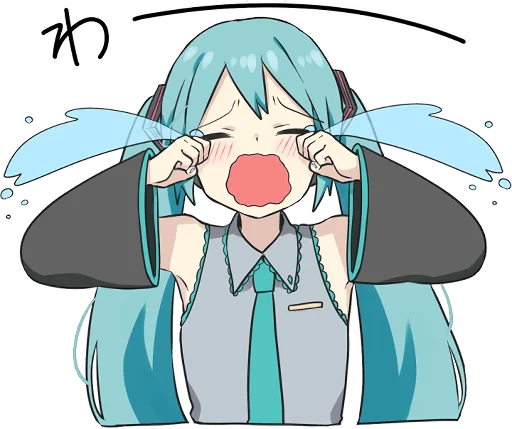 HATSUNE MIKU Pom Ver.  emoji 😭