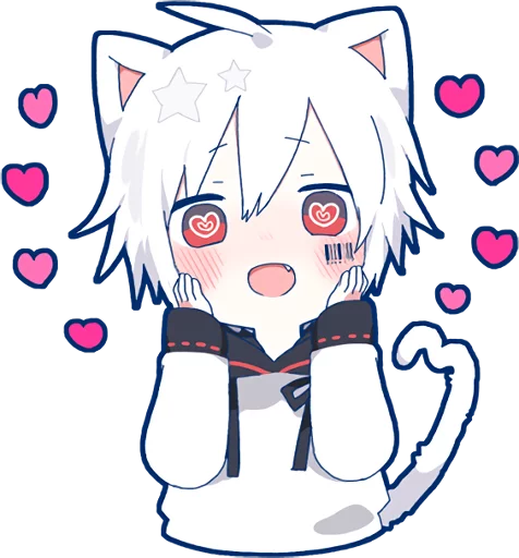 Стикер Telegram «Mafumafu Sticker (cat) » 😍