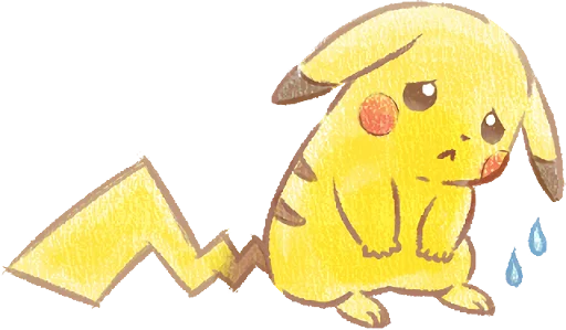 Pokémon Daily Greetings emoji 😢