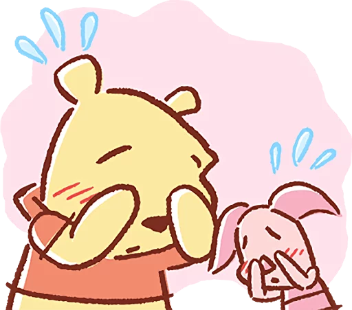 Pooh and Piglet (Lovely) emoji 😳
