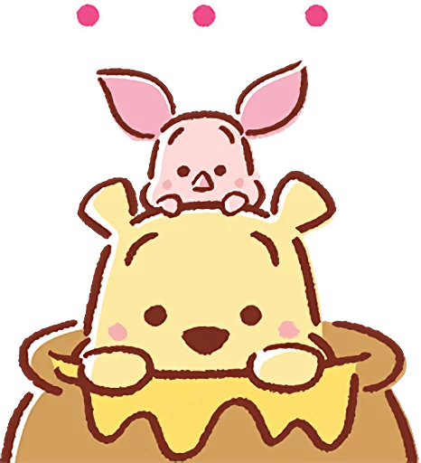 Telegram Sticker «Pooh and Piglet (Lovely)» 😶