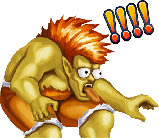 Telegram Sticker «STREET FIGHTER II» 😣