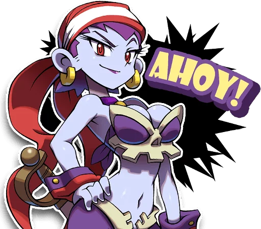 Telegram Sticker «Shantae and the Pirate's Curse» 👋