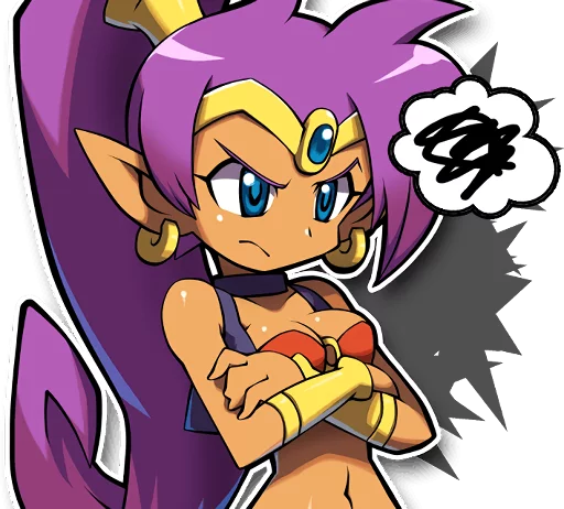 Эмодзи Shantae and the Pirate's Curse 😠