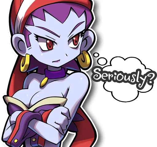 Telegram Sticker «Shantae and the Pirate's Curse» 😒