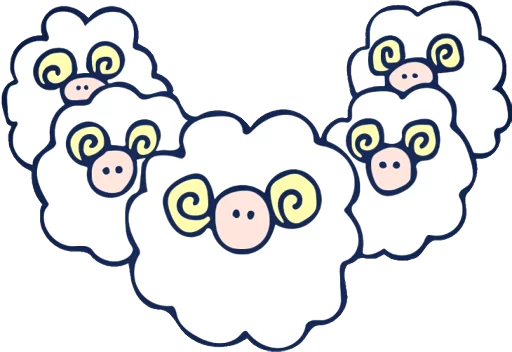 THE SHEEPS stiker 😶