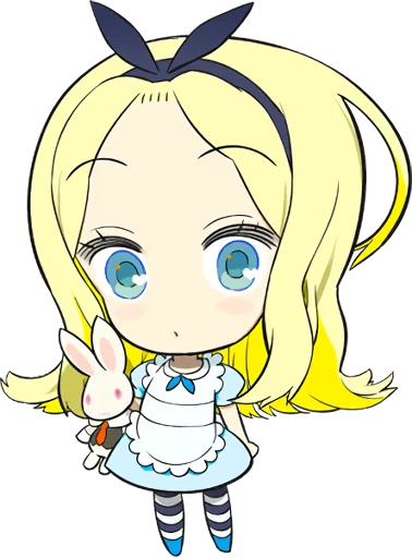 Емодзі Official Sticker of okama's Alice Series 😐