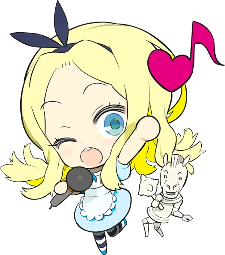 Official Sticker of okama's Alice Series emoji 🎤
