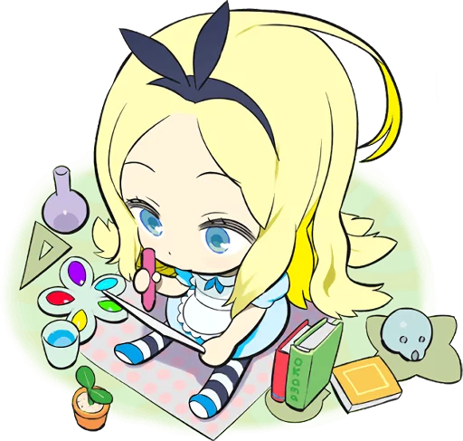 Стикер Telegram «Official Sticker of okama's Alice Series» 🎨