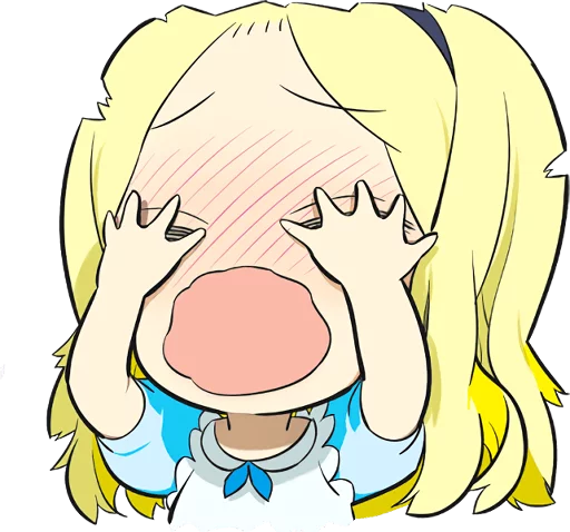 Емодзі Official Sticker of okama's Alice Series 😱