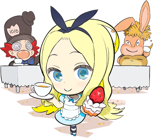 Эмодзи Official Sticker of okama's Alice Series 🍰