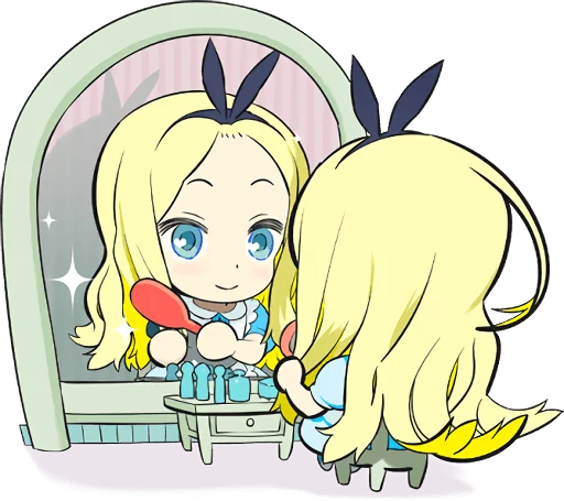 Official Sticker of okama's Alice Series emoji 😌