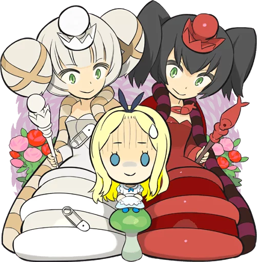 Стікер Telegram «Official Sticker of okama's Alice Series» 😰