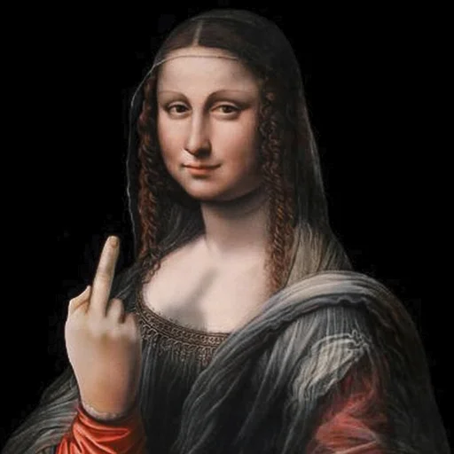 Telegram Sticker «LIZA Mona» 🖕