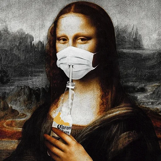 Telegram Sticker «LIZA Mona» 😷