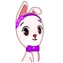 Bowtie Bunny sticker 😘