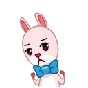 Bowtie Bunny emoji 🙅‍♂️