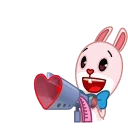 Bowtie Bunny stiker 😃