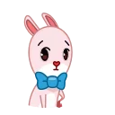 Bowtie Bunny stiker 😒