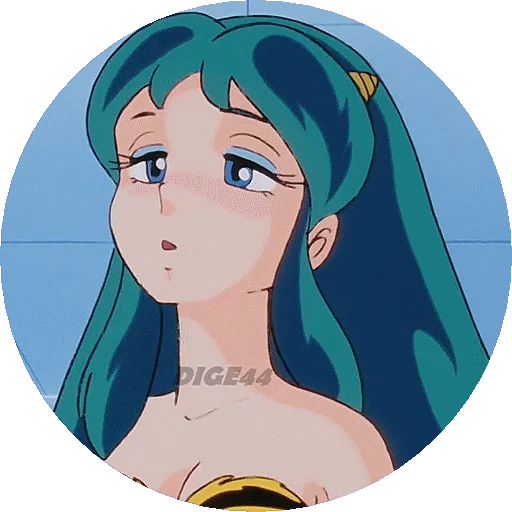 URUSEI YATSURA LAMU' LUM PHOTO-CIRCLE sticker 😪