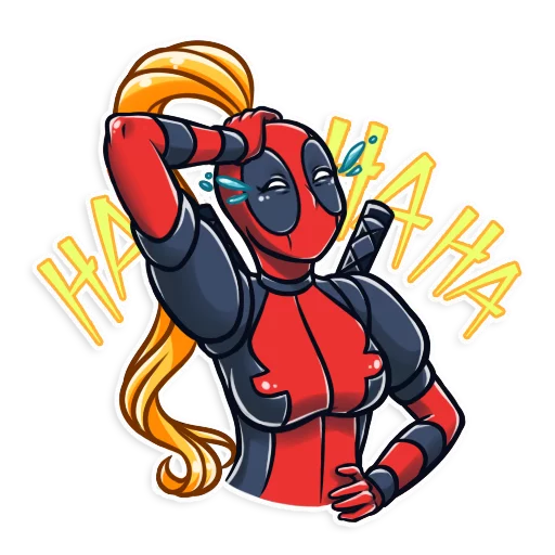 Lady Deadpool emoji 😂