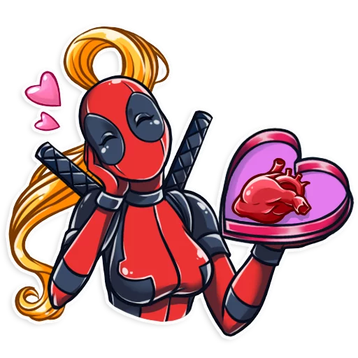 Lady Deadpool stiker ❤️