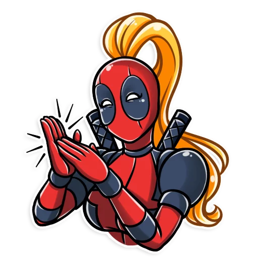 Lady Deadpool stiker 👏