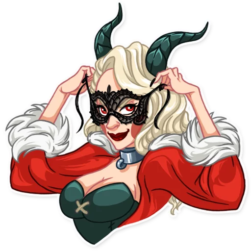 Lady Krampus emoji 