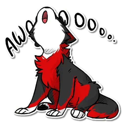 Telegram Sticker «Awooooo» 🤪
