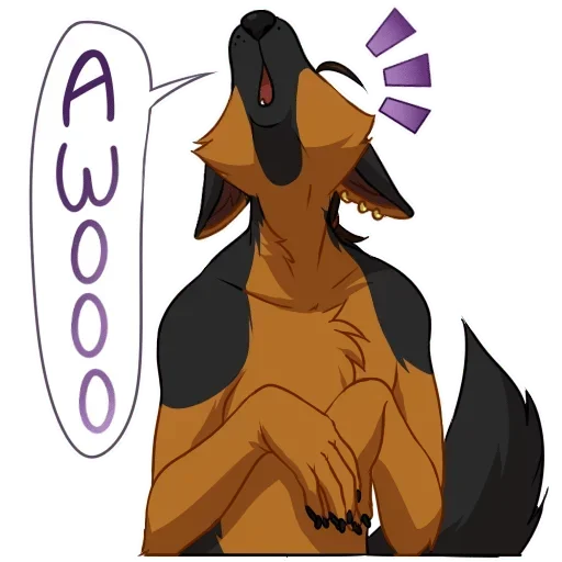 Telegram Sticker «Awooooo» 🥳