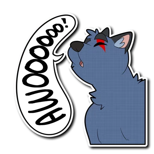 Telegram stiker «Awooooo » 🤨