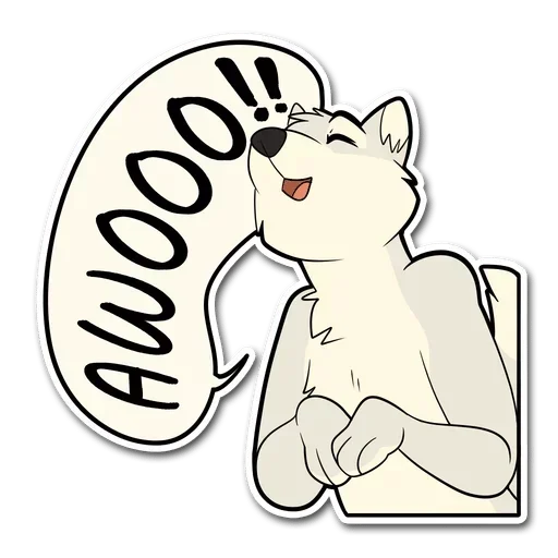Telegram Sticker «Awooooo» 🥳