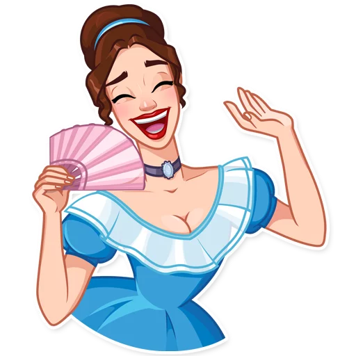 Telegram stickers Lady Marie