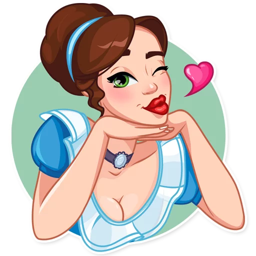 Telegram Sticker «Lady Marie» 