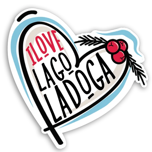 LAGO LADOGA sticker ♥️