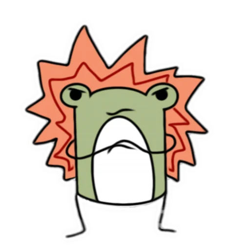 Telegram Sticker «Я лягушка» 😠