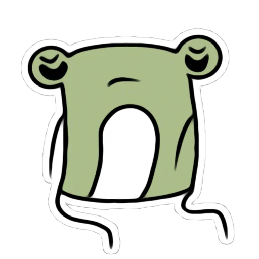 Telegram Sticker «Я лягушка» 😞