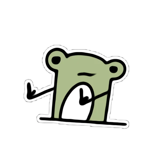Telegram Sticker «Я лягушка» 😎