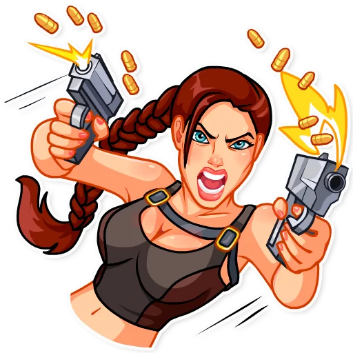 Tomb Raider sticker 🔫