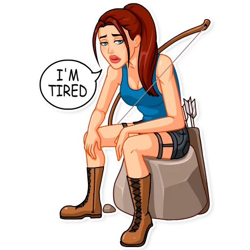 Tomb Raider sticker 😞
