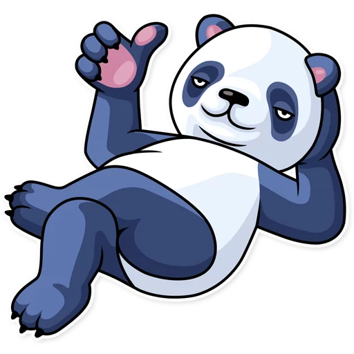 Lazy Panda sticker 👍