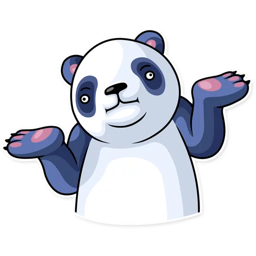 Telegram stiker «Lazy Panda» 🤷‍♀️