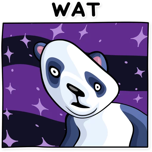 Telegram Sticker «Lazy Panda» ❓